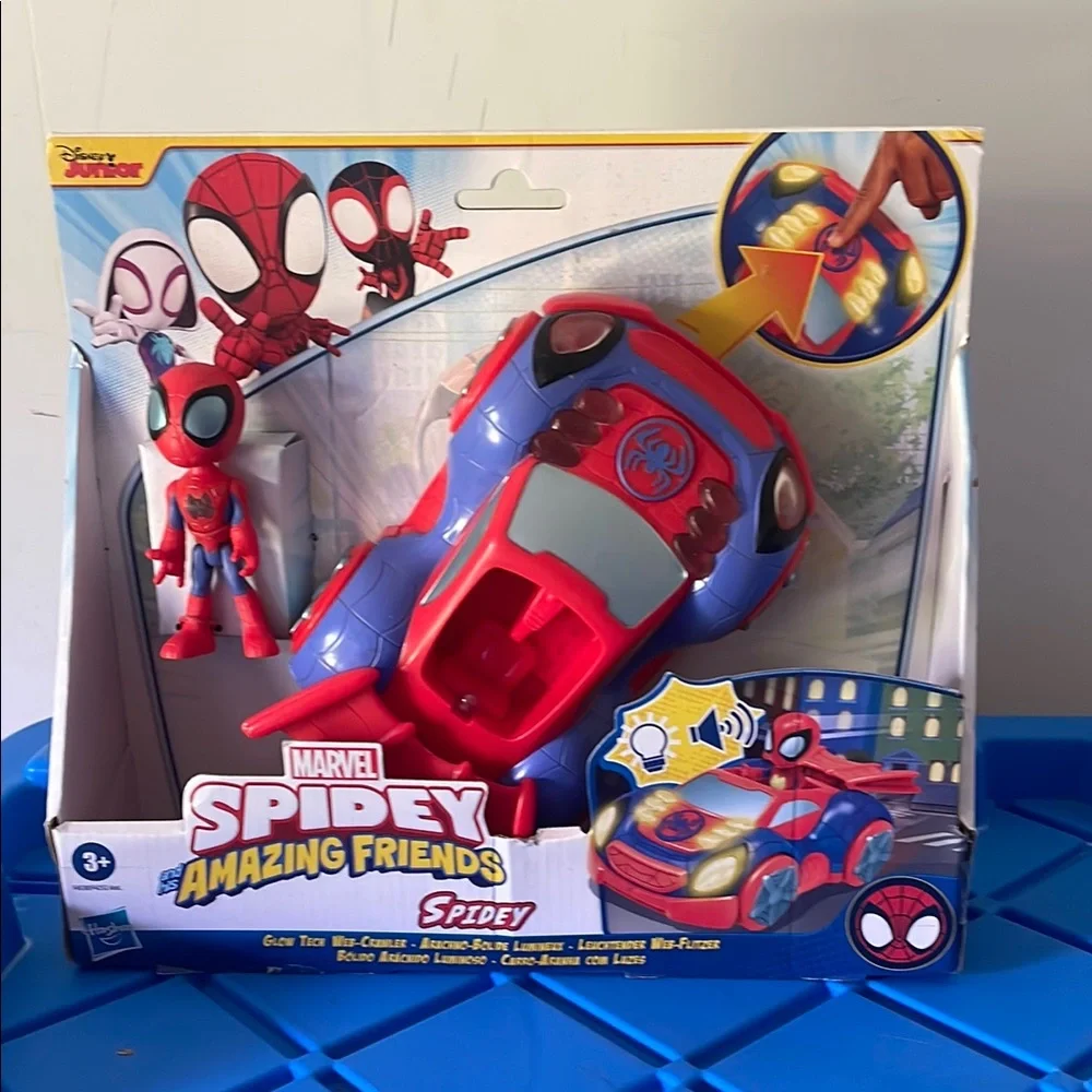 🎉NEW! Marvel Spider-Man Red and Blue Action Figure Playset